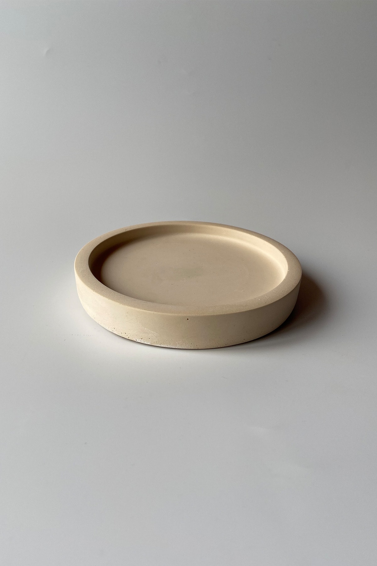 Yuvarlak Tabak 12 Cm Bej