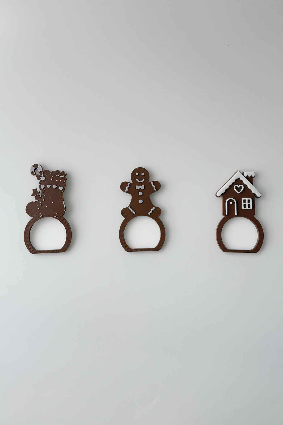 3’lü Gingerbread Peçete Halkası