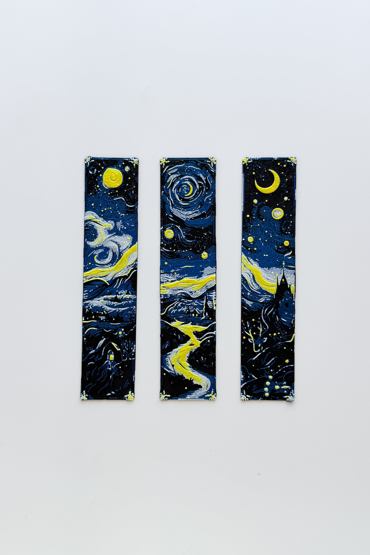3lü Van Gogh Starry Night Kitap Ayracı