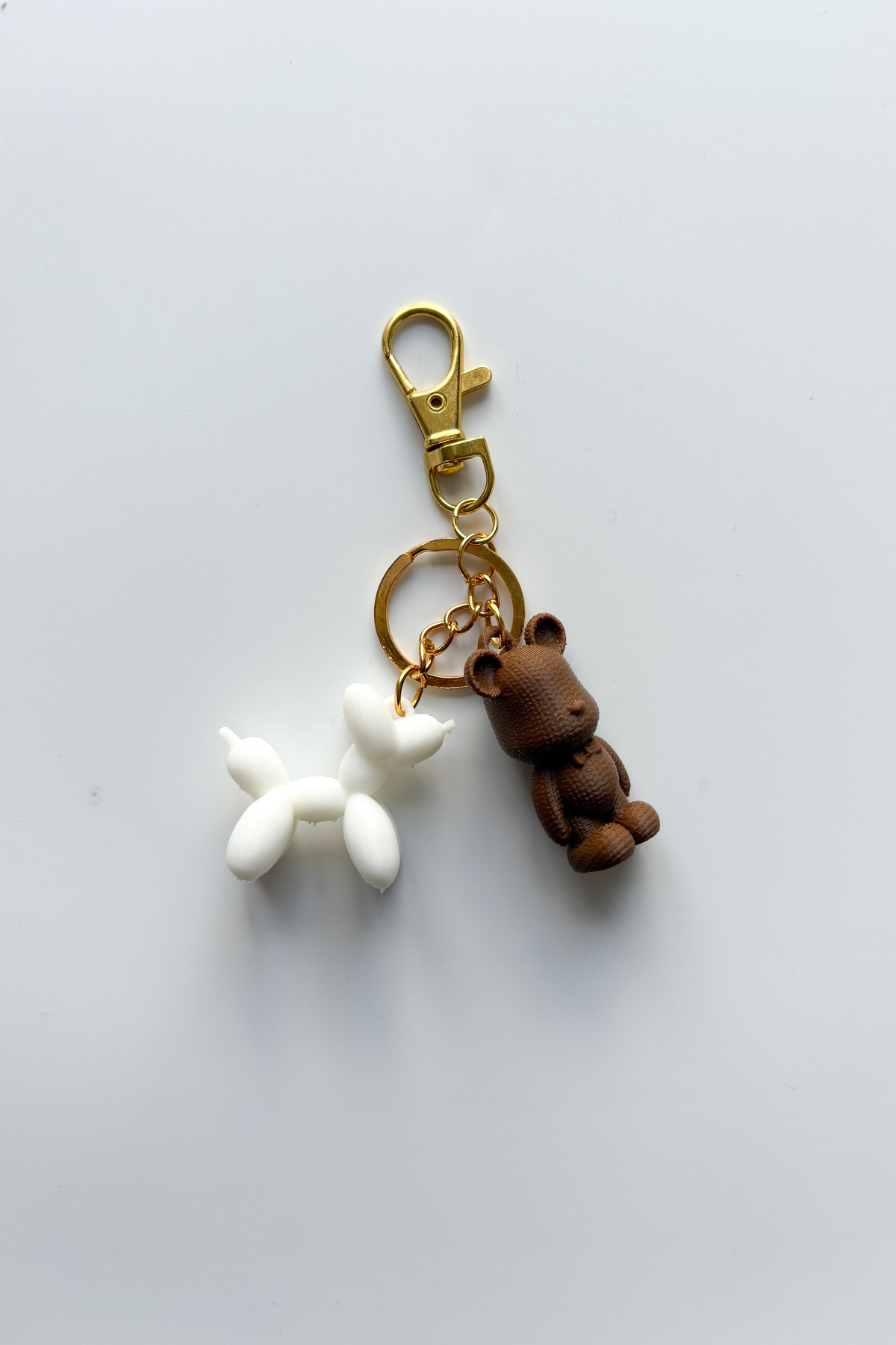 Balloon Dog-Bearbrick Gold Zincir Anahtarlık, Çanta Süsü