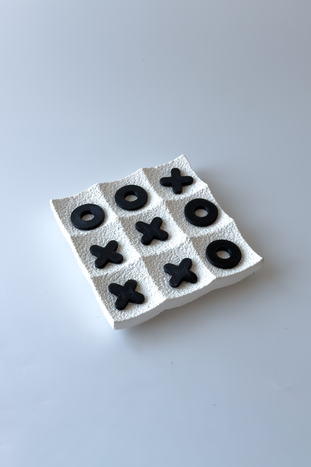 Dokulu Tic Tac Toe (XOX) Dekoratif Masa Oyunu