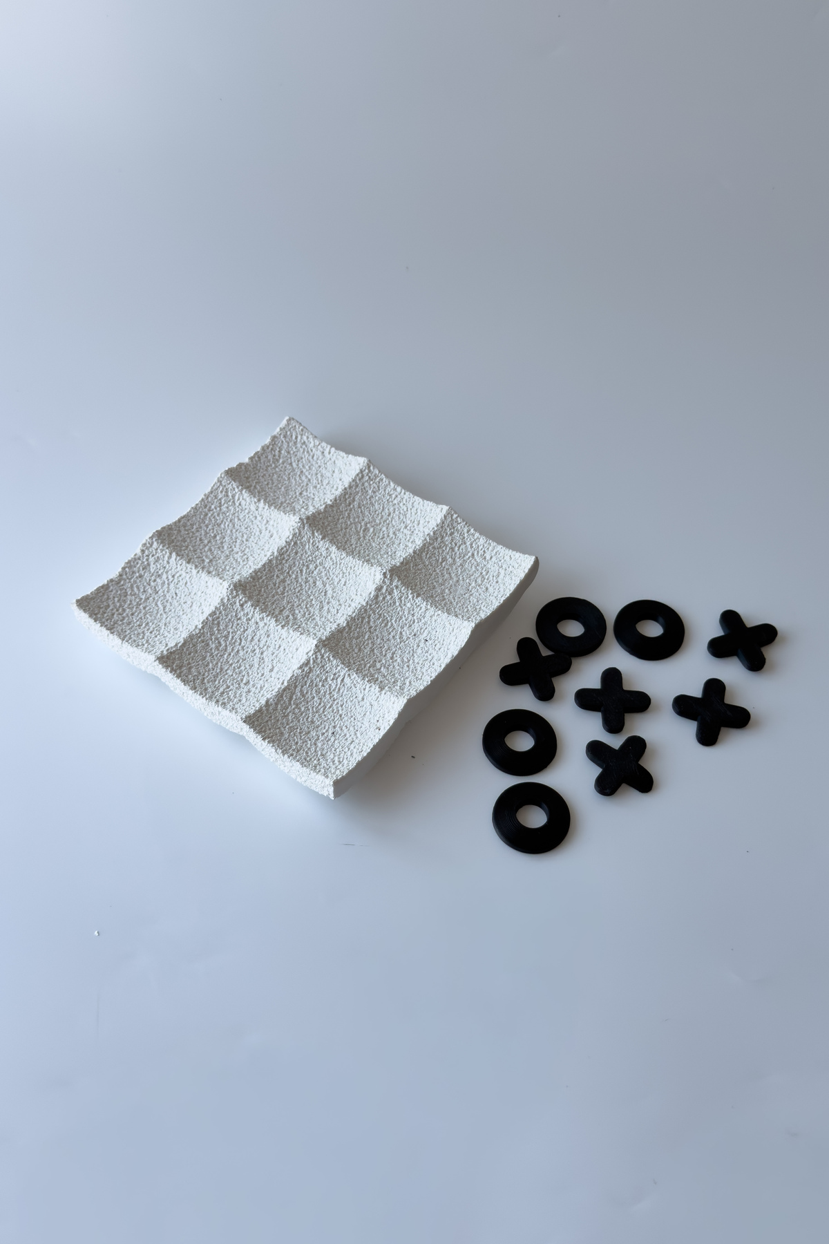 Dokulu Tic Tac Toe (XOX) Dekoratif Masa Oyunu