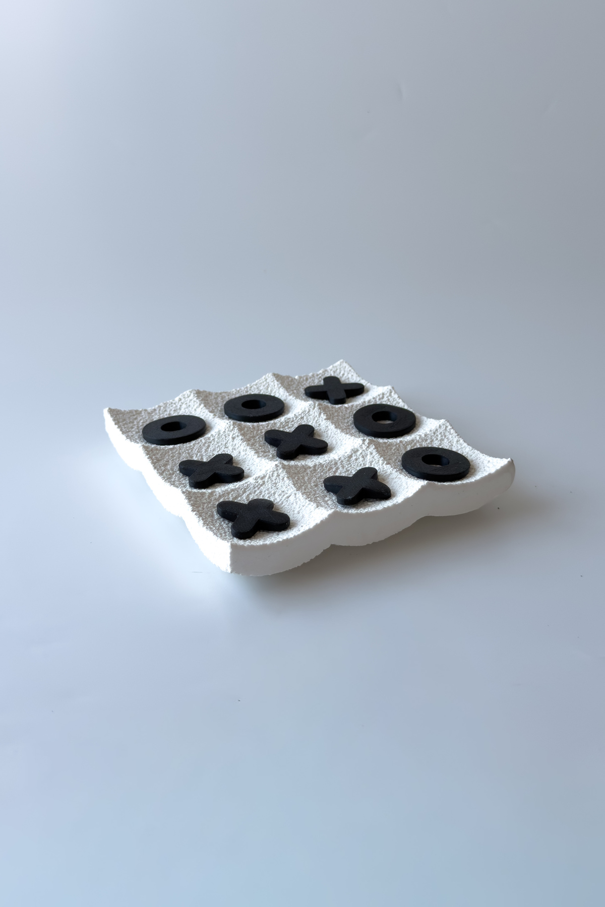 Dokulu Tic Tac Toe (XOX) Dekoratif Masa Oyunu