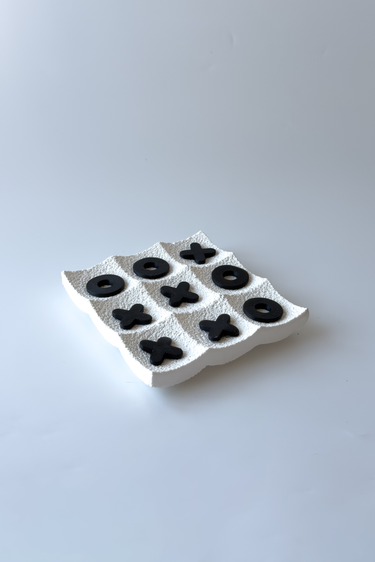 Dokulu Tic Tac Toe (XOX) Dekoratif Masa Oyunu