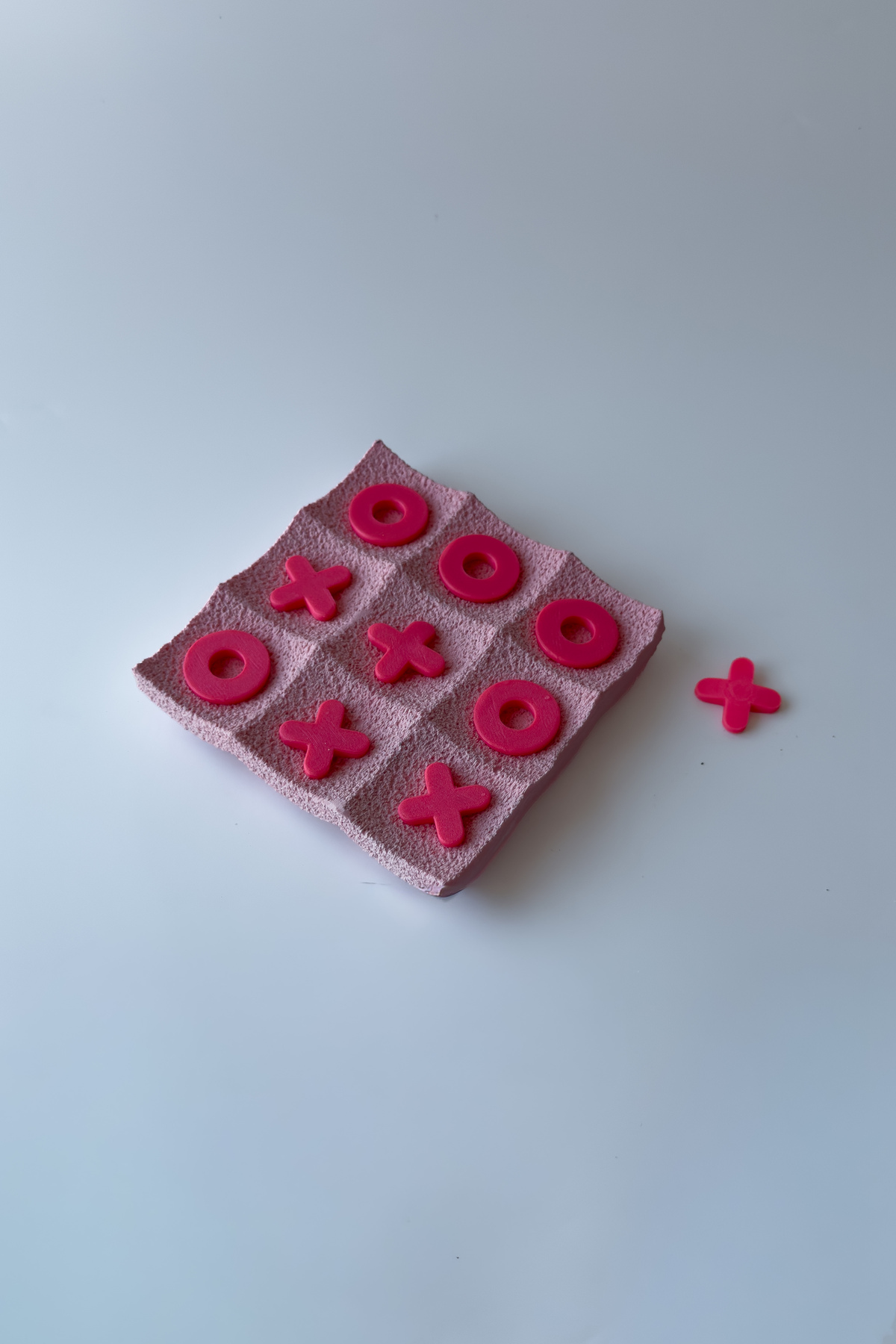 Dokulu Tic Tac Toe (XOX) Dekoratif Masa Oyunu