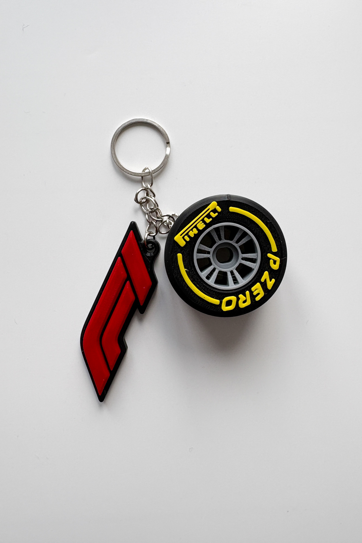 F1 Gümüş Zincir Anahtarlık