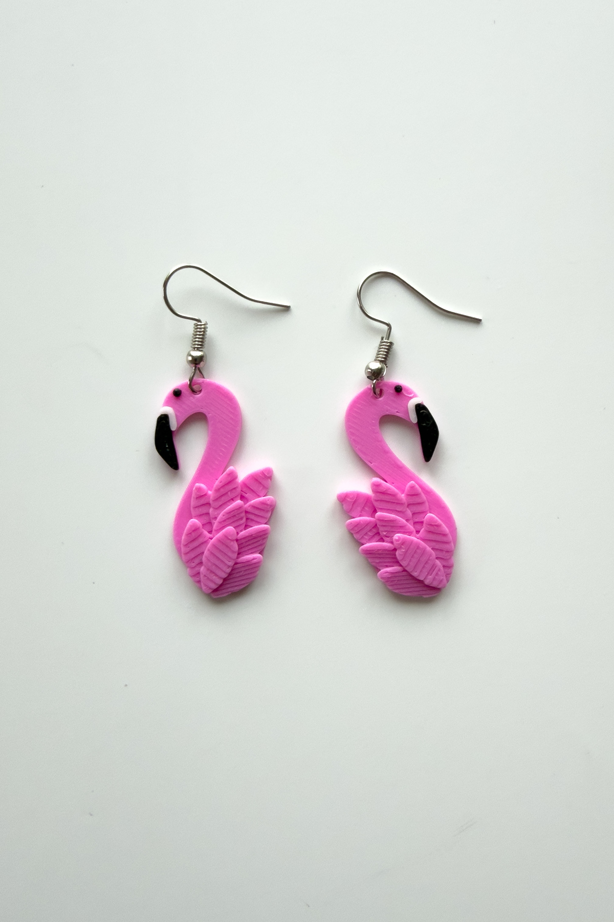 Sevimli Flamingo Figürlü Küpe