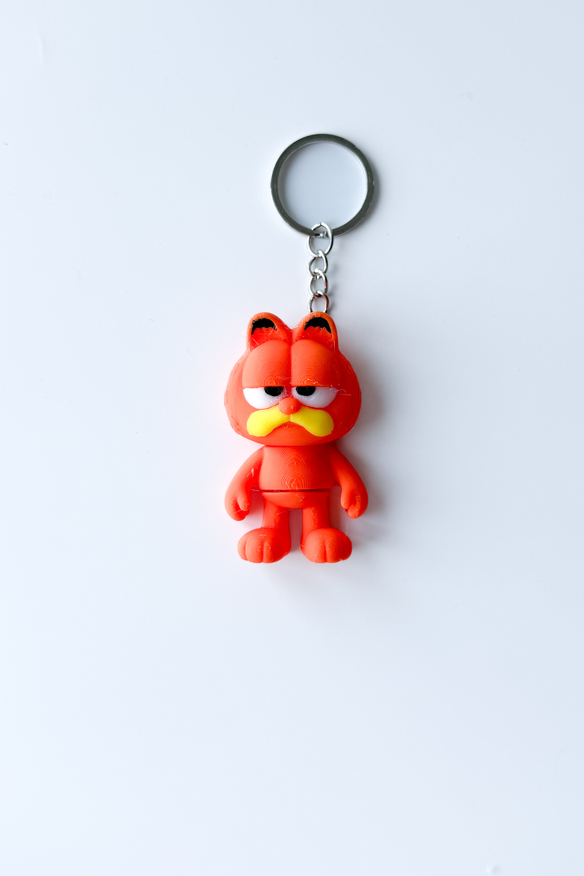 Garfield Gümüş Zincir Anahtarlık