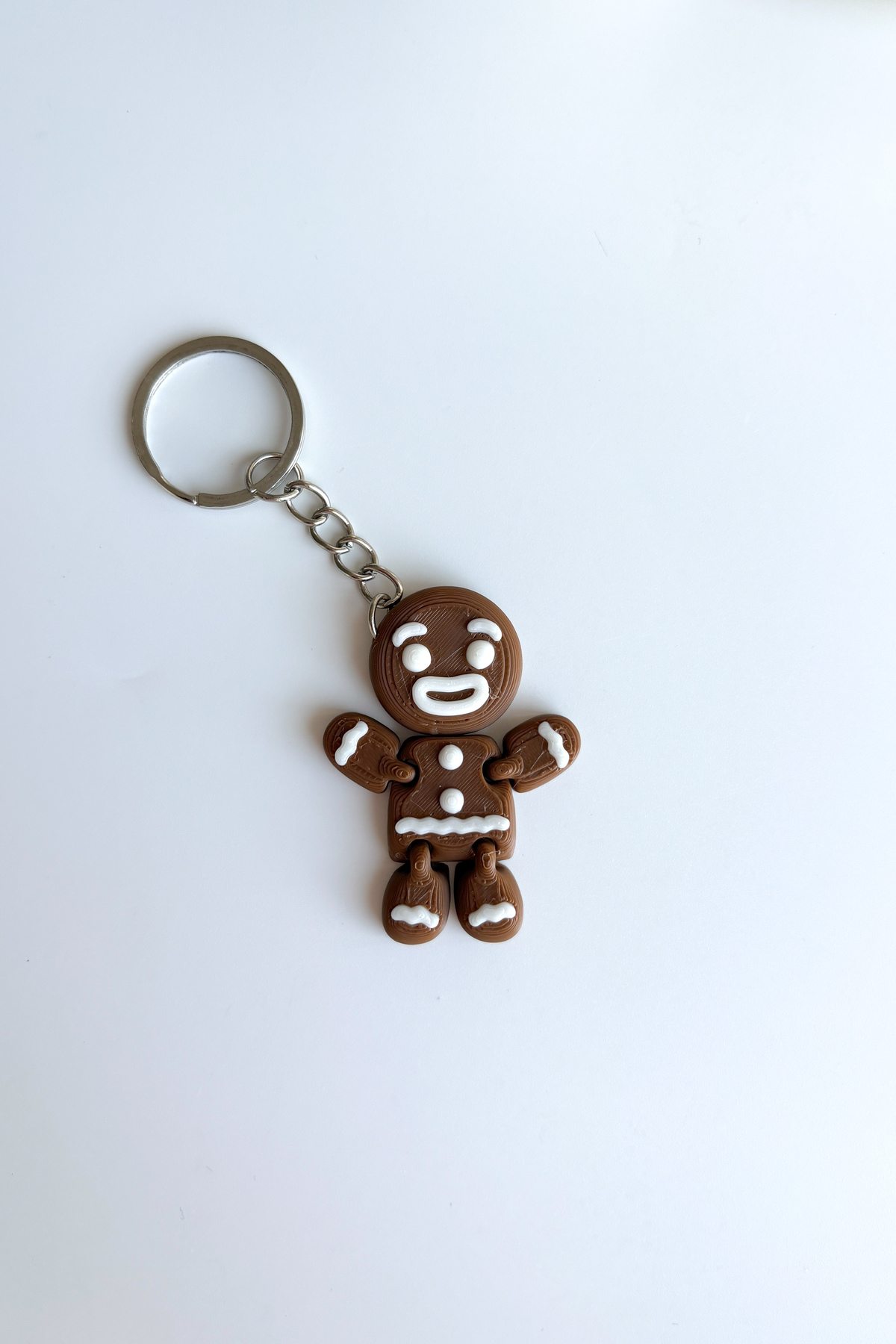 Gingerbread Gümüş Zincir Anahtarlık