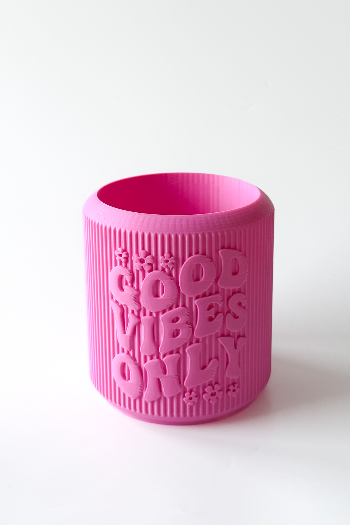 ’’Good Vibes Only’’ Saksı