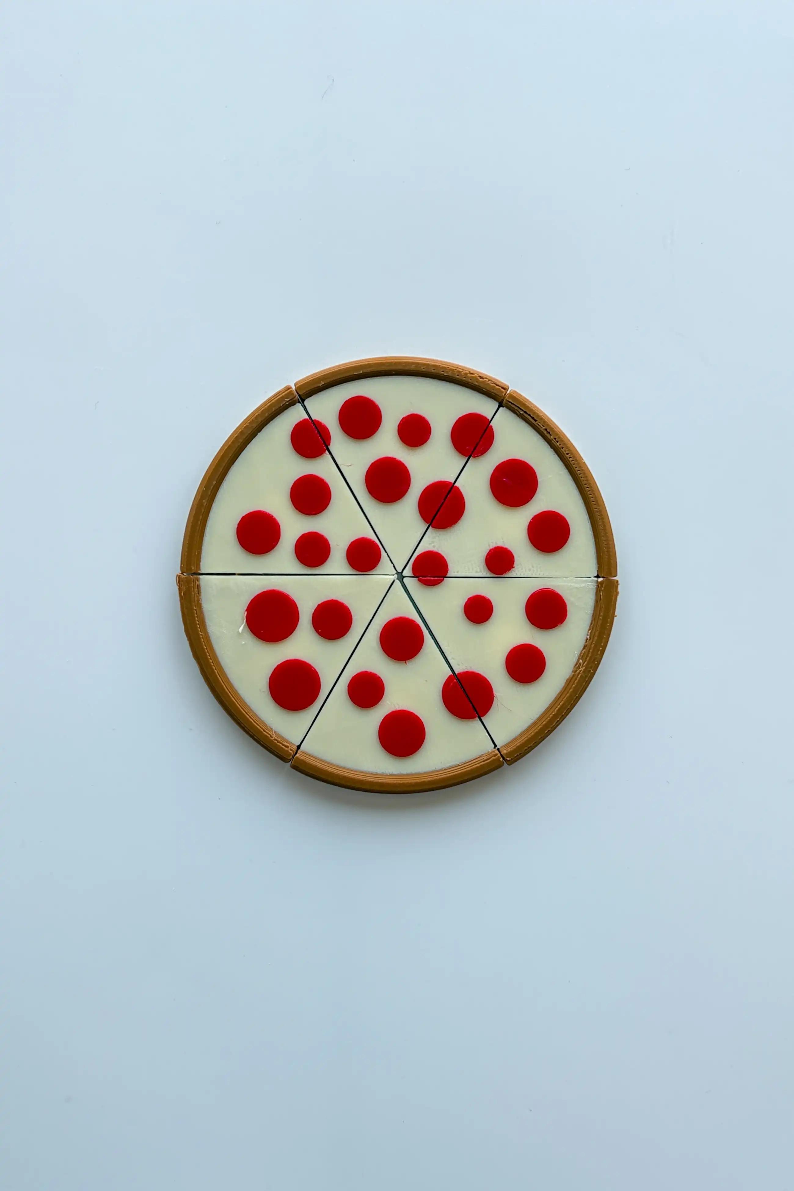 6’lı Pizza Dilimleri Buzdolabı Magneti