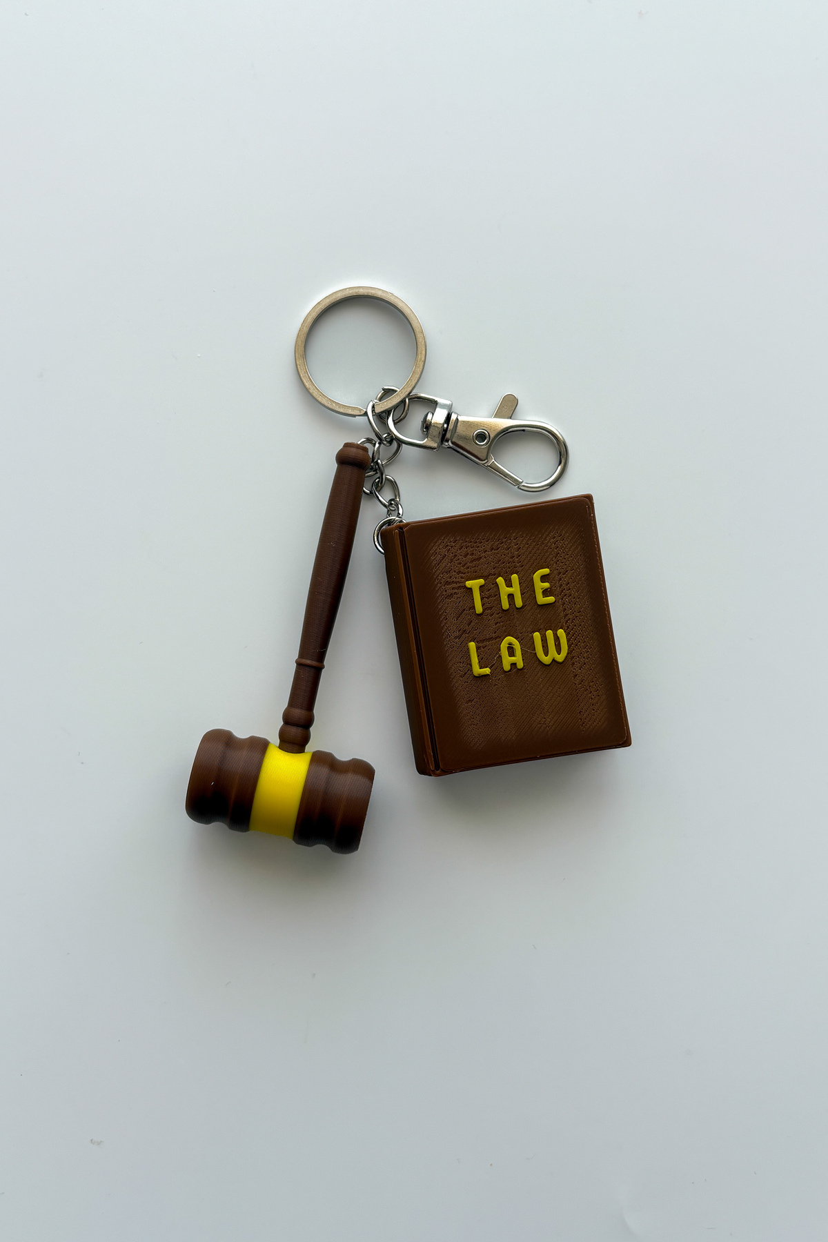 Lawyer Gümüş Zincir Anahtarlık, Çanta Süsü