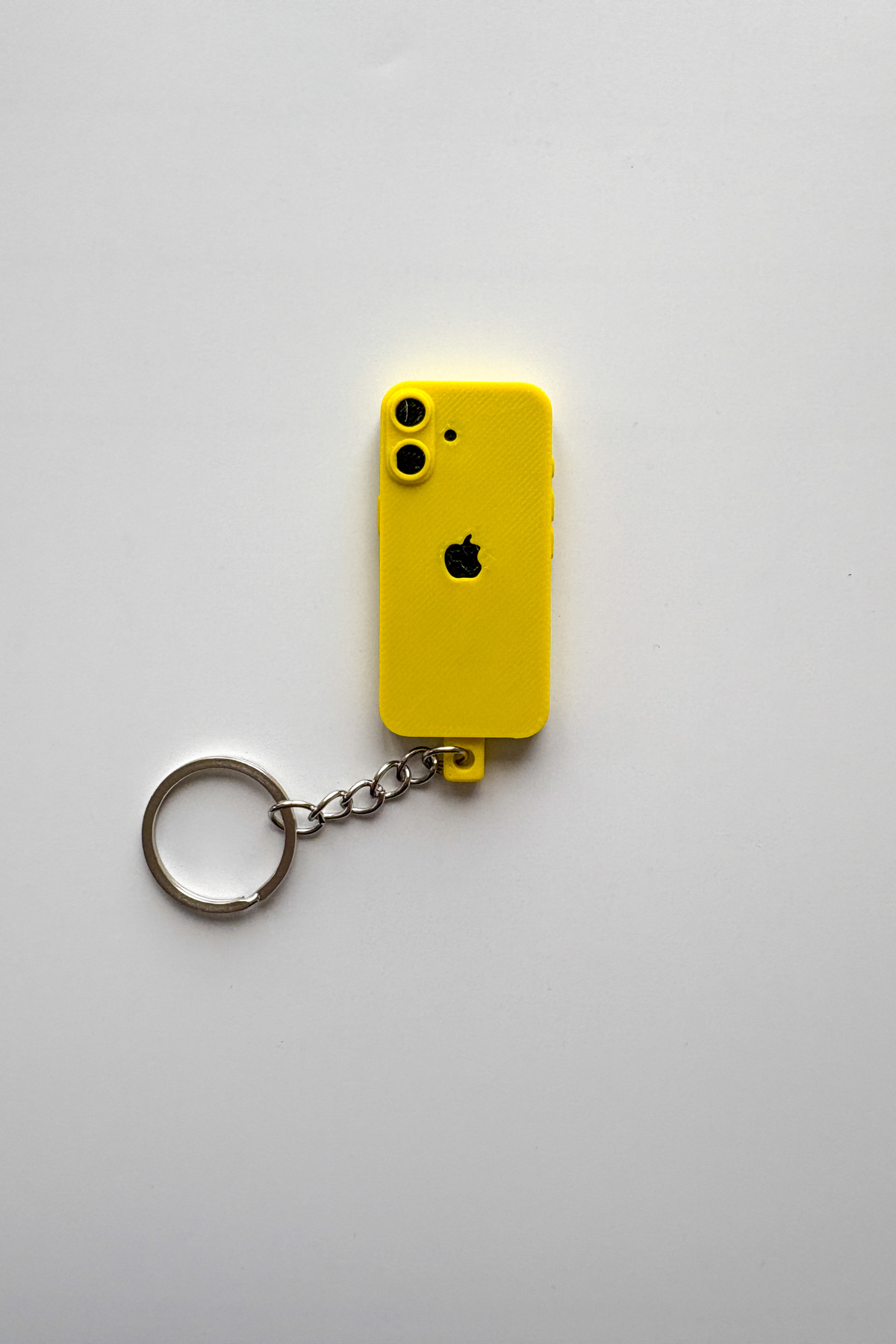 Mini Iphone Gümüş Zincir Anahtarlık