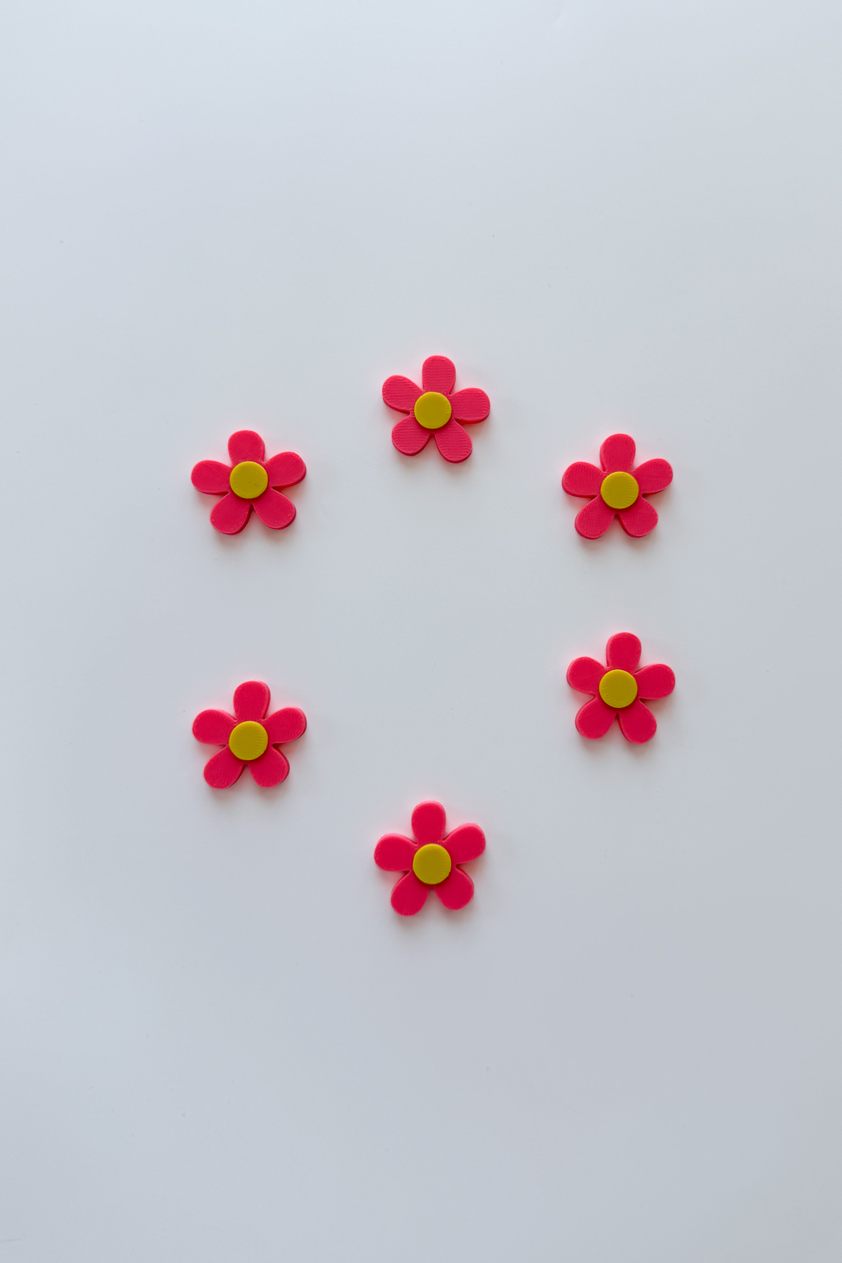 Mini Papatya Buzdolabı Magneti Tekli 2x2 cm