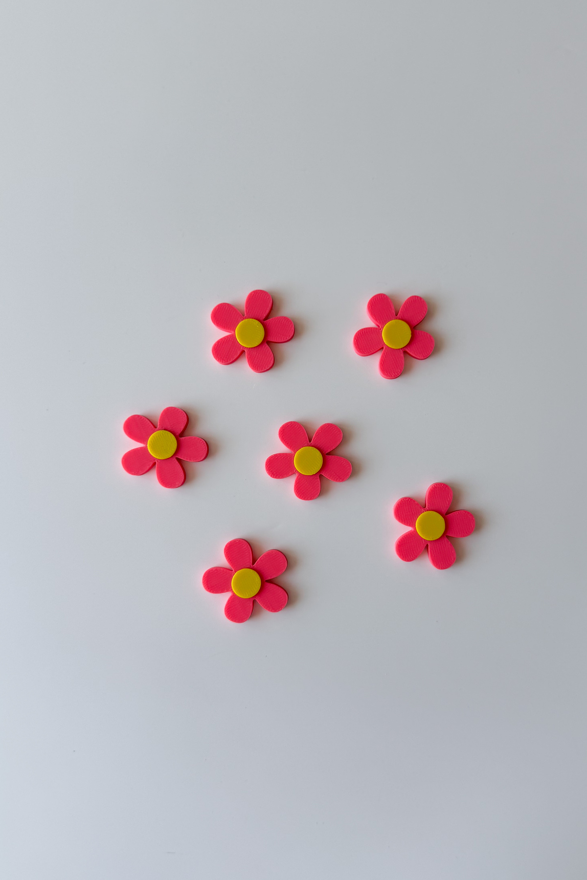 Mini Papatya Buzdolabı Magneti Tekli 2x2 cm