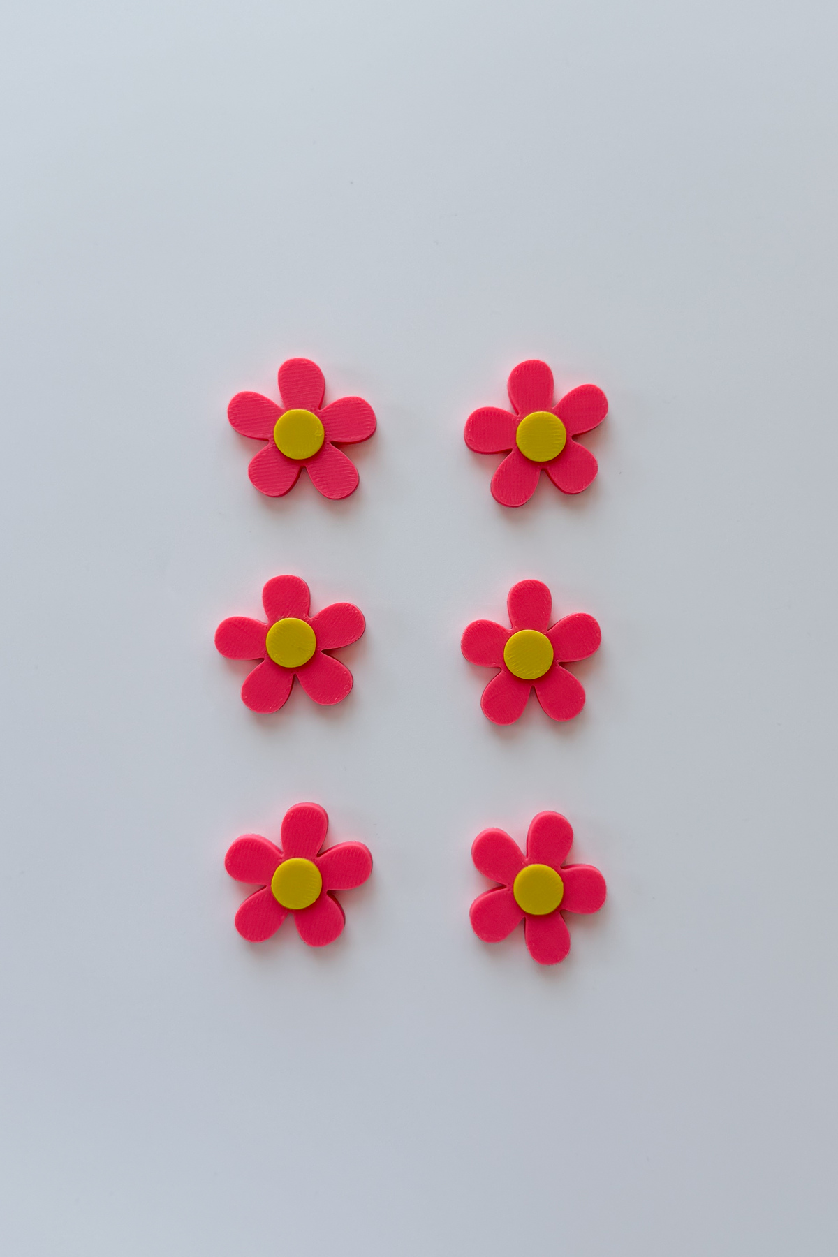 Mini Papatya Buzdolabı Magneti Tekli 2x2 cm