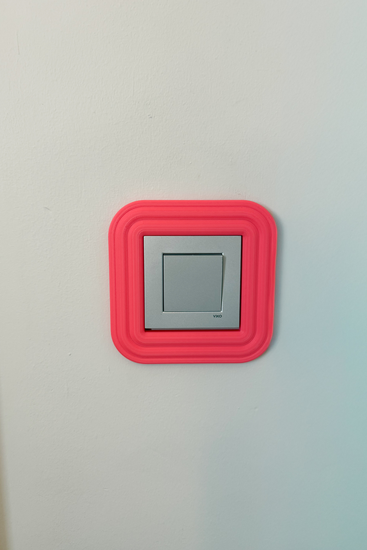 Priz Anahtar Çerçevesi Dekoratif Priz Anahtar Süsü Pembe