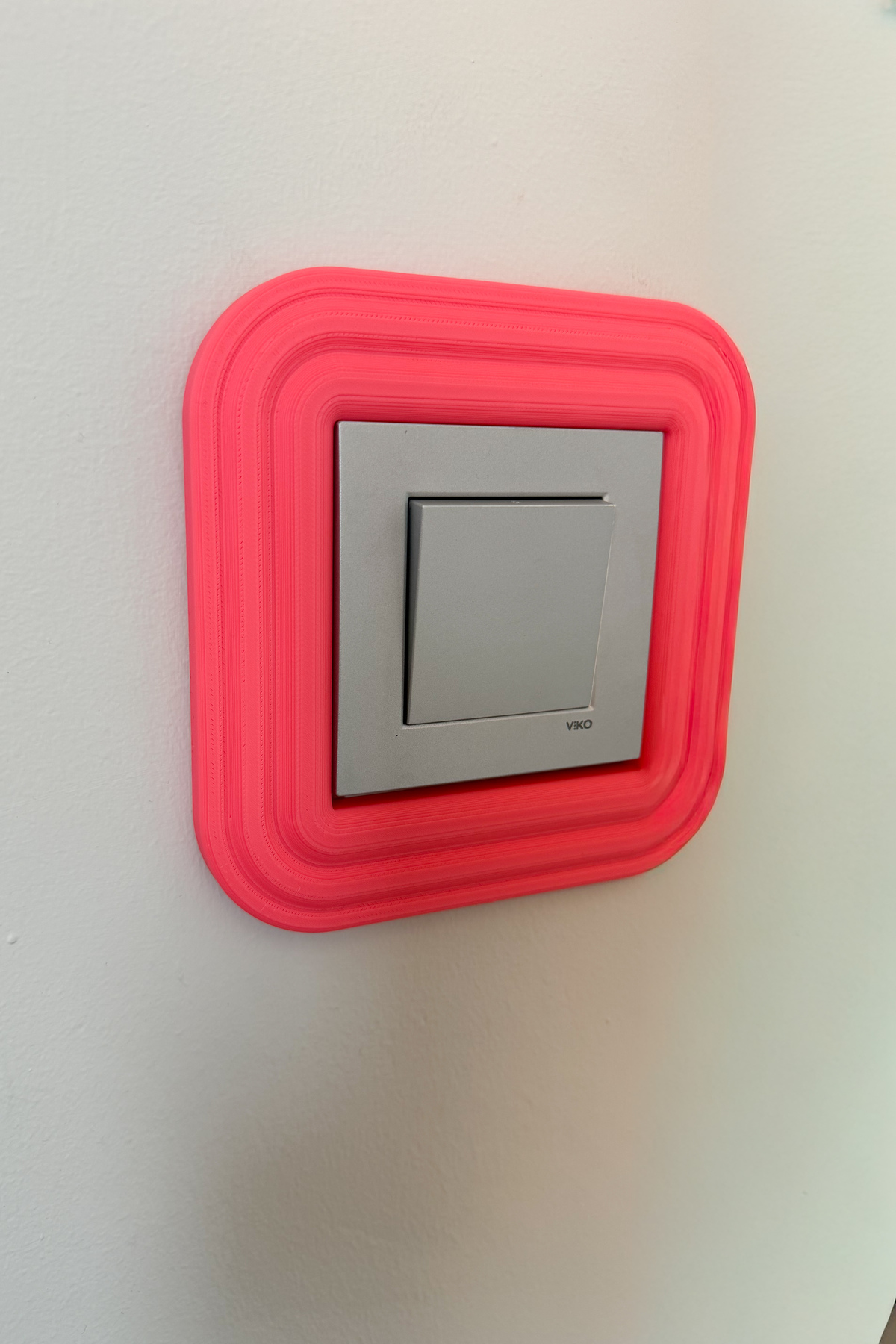 Priz Anahtar Çerçevesi Dekoratif Priz Anahtar Süsü Pembe