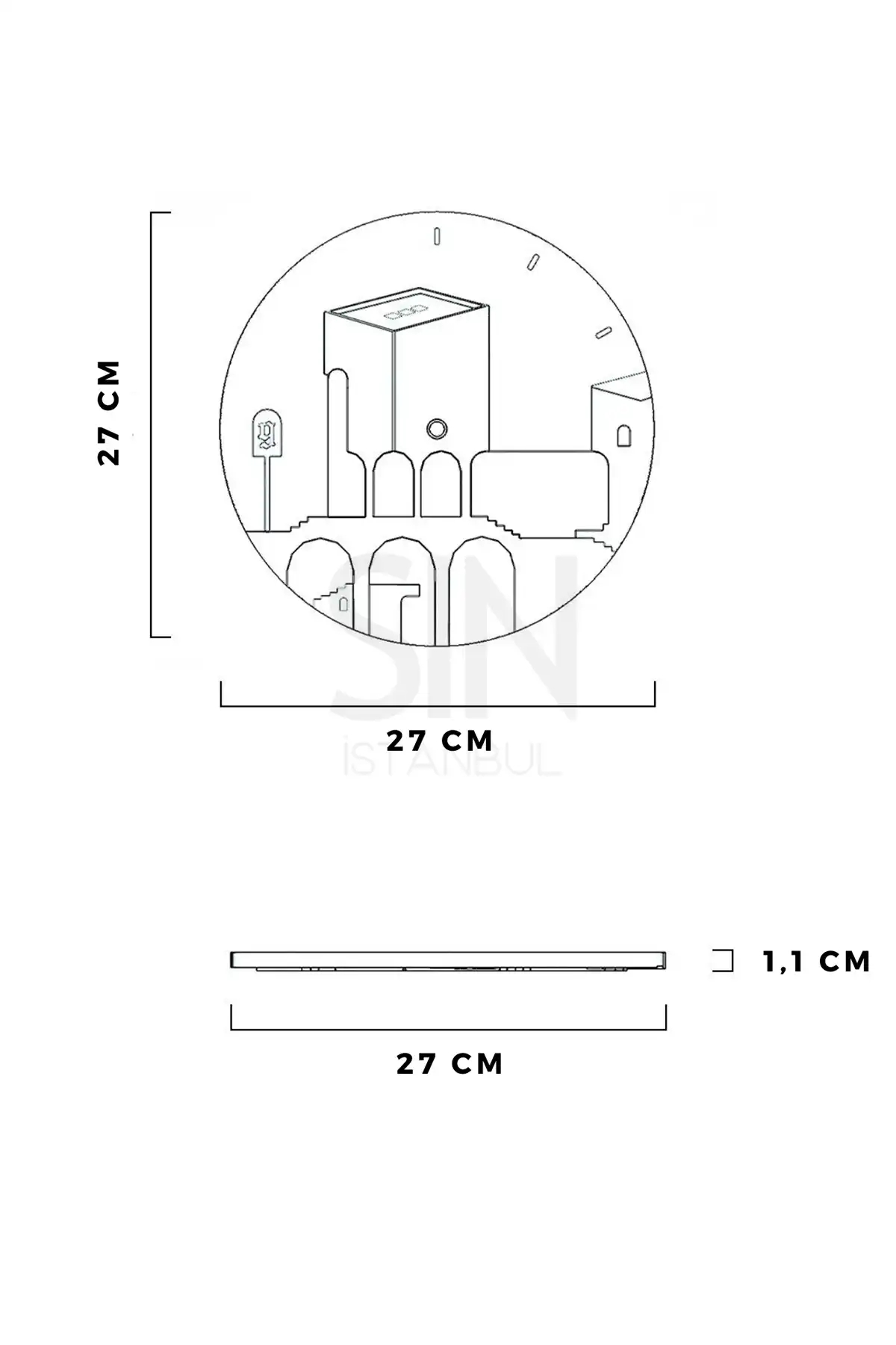 Round Duvar Saati