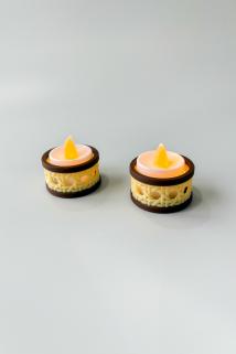 2’li Rattan Tealight Mumluk