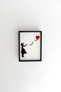 Banksy Girl With Balloon Buzdolabı Magneti