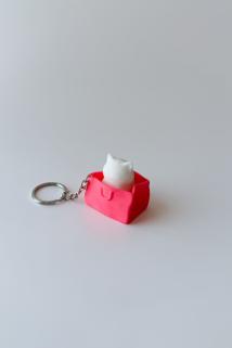 Çantada Kedi Clicker Anahtarlık