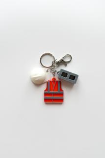 Constructor Gümüş Zincir Anahtarlık, Çanta Süsü