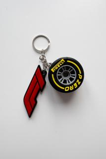 F1 Gümüş Zincir Anahtarlık