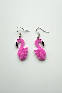 Sevimli Flamingo Figürlü Küpe