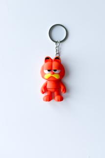 Garfield Gümüş Zincir Anahtarlık