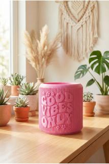 ’’Good Vibes Only’’ Saksı