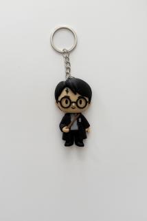 Harry Potter Figür Gümüş Zincir Anahtarlık