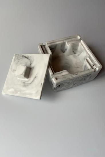 Square Kapaklı Kül Tablası
