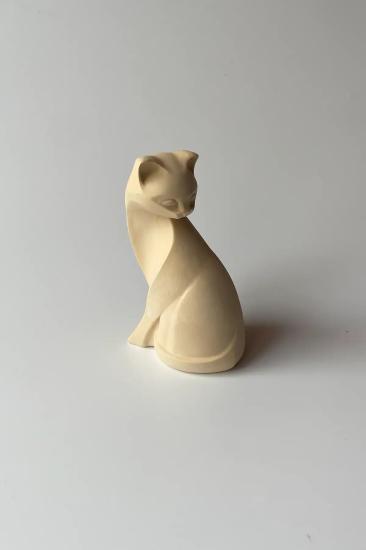 Dekoratif Kedi Obje Büst