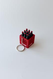Kola Kasası Clicker Gümüş Zincir Anahtarlık