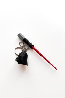 Star Wars Gümüş Zincir Anahtarlık, Çanta Süsü