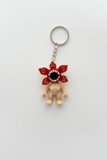 Stranger Things Demogorgon Gümüş Zincir Anahtarlık