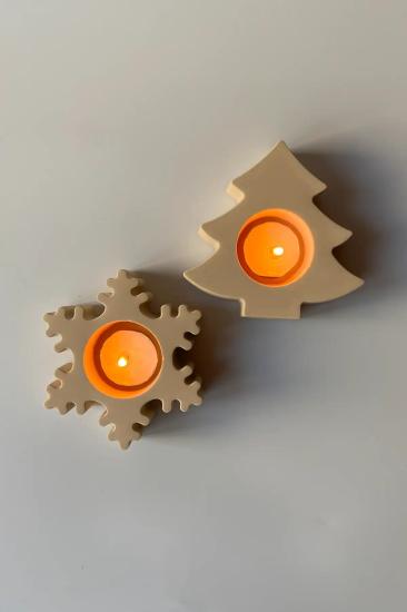 2’li Yılbaşı Tealight Mumluk Seti