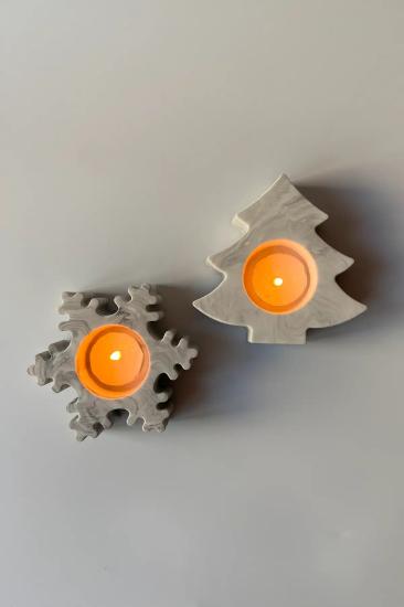 2’li Yılbaşı Tealight Mumluk Seti