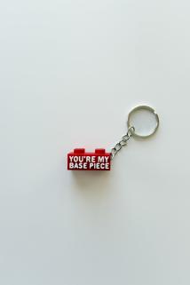 "You're My Base Piece" Gümüş Zincir Anahtarlık