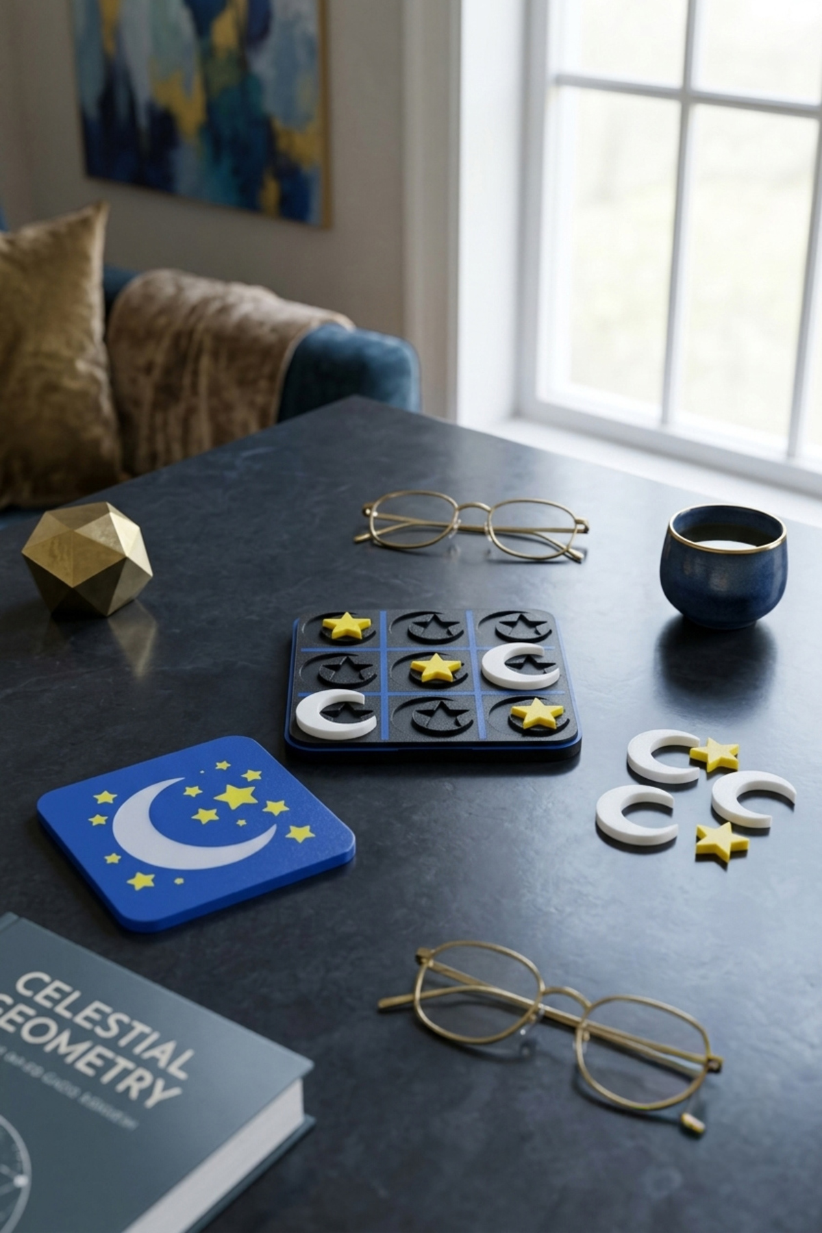 Starry Night Tic Tac Toe Strateji Oyunu