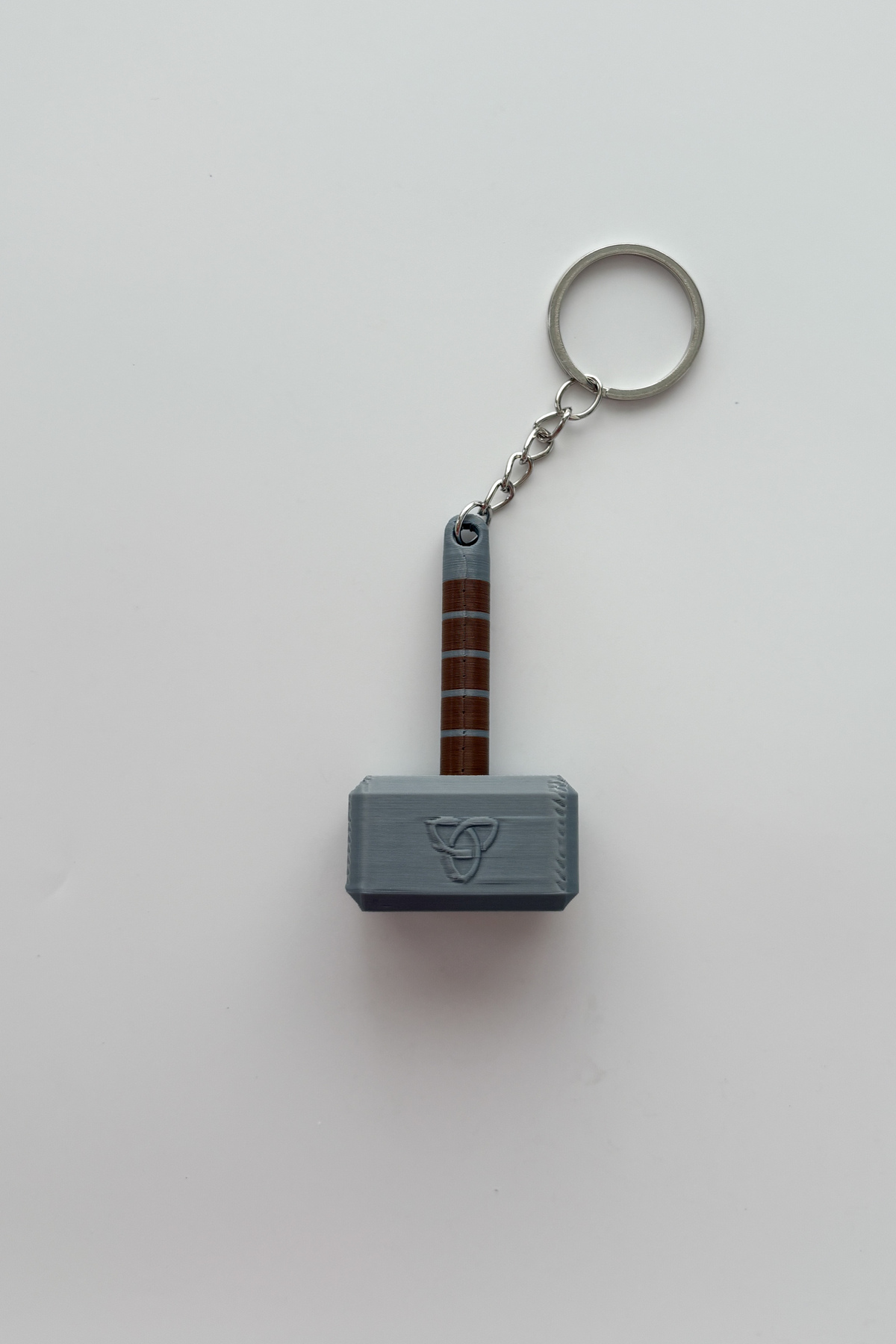 Thor Mjolnir Gümüş Zincir Anahtarlık
